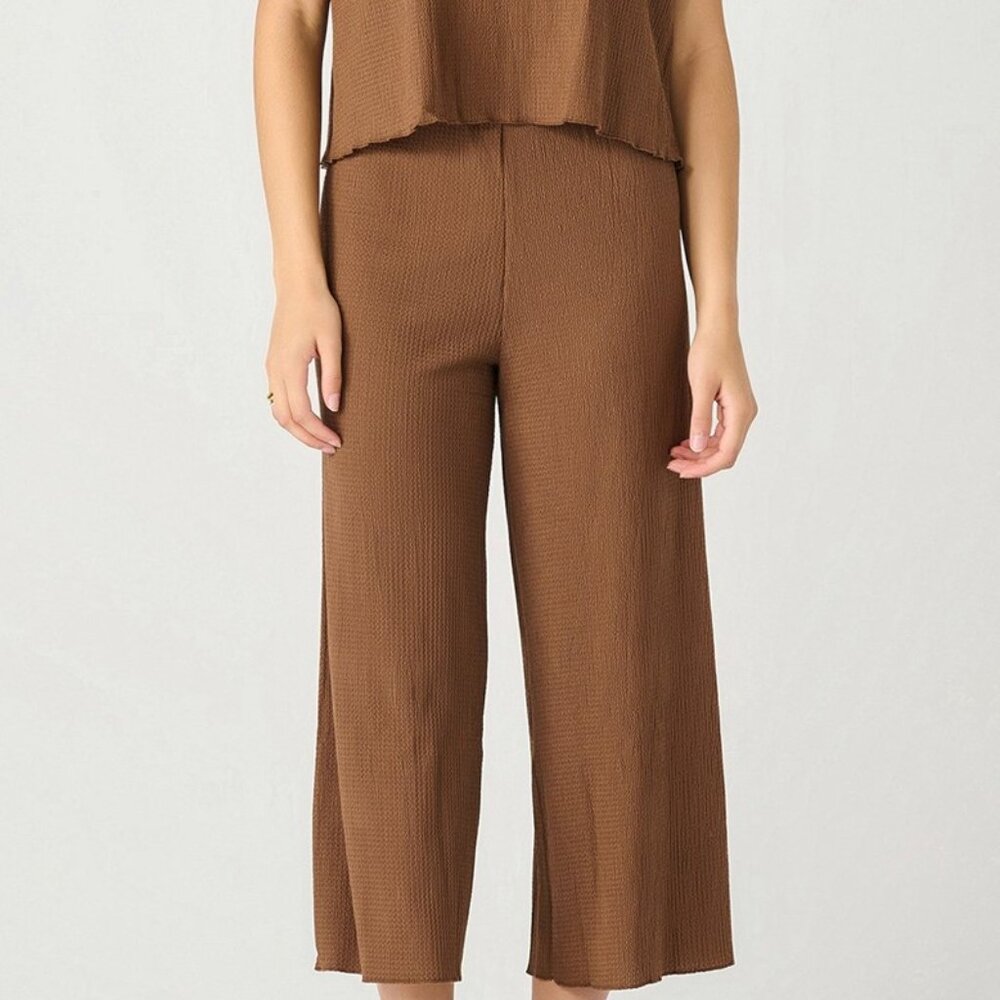 NWT Dex Pull On Textured Culotte Pant--XL